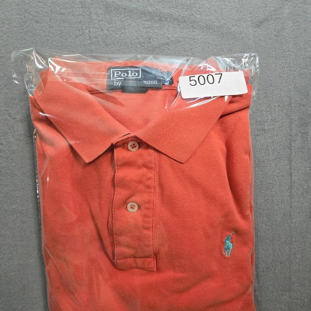 Ralph Lauren Polo Shirt Men Large Orange‎